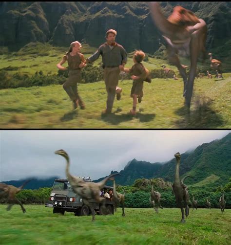 Jurassic World Trailer Scenes Comparison With Jurassic Park The Geek Twins