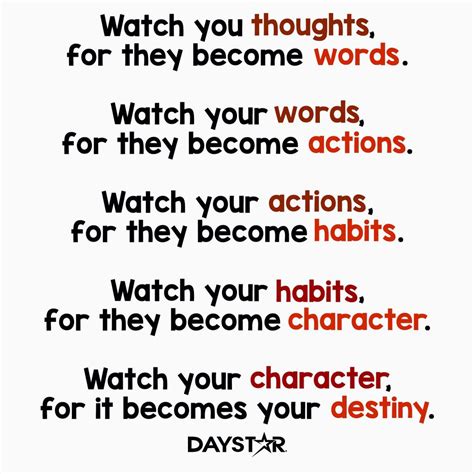 Watch You Thoughts For They Become Words Watch Your Words For They