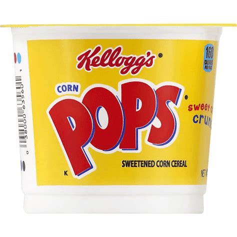 Kelloggs Corn Pops Original Breakfast Cereal Cup Single Serve Cereal