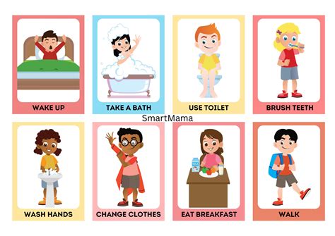 Daily Routine Printable Visual Flashcards Etsy