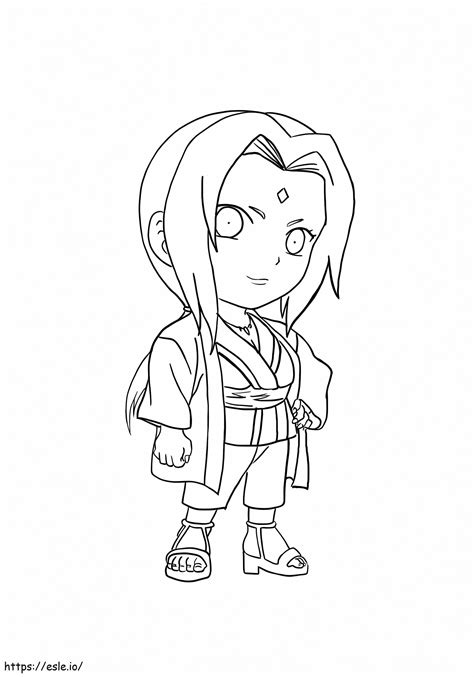 Coloriage Chibi Tsunade Imprimer Dessin