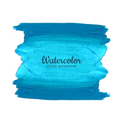 Premium Vector Modern Blue Watercolor Background