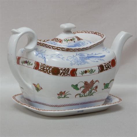 Early Spode Chinoiserie Tea Set Circa 1815 From Arttiques On Ruby Lane