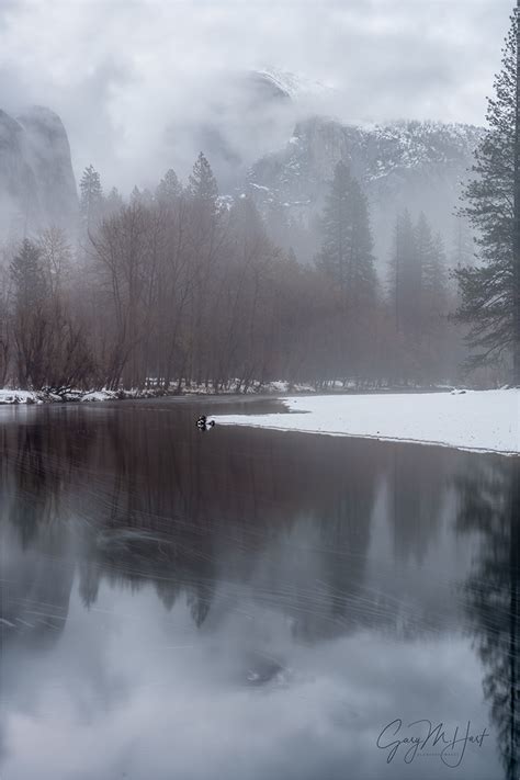 Winter Storm Reflection Half Dome Yosemite Eloquent Images By Gary Hart