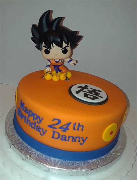 Just a simple sheet cake that i have. Dragon ball z cake | Dragonball z cake, Anime cake, Goku ...