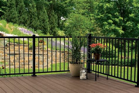 Evernew is a standalone railing system designed to work with any wood or composite decking vinyl and composite railing is also famously low maintenance. Impression Iron-Look Railing | Professional Deck Builder ...