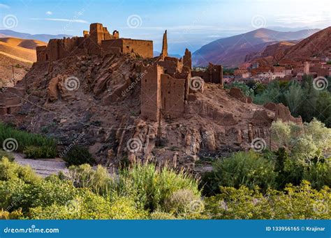 Morocco Kasbah In The Dades Valley Also Known As Valley Of The Roses