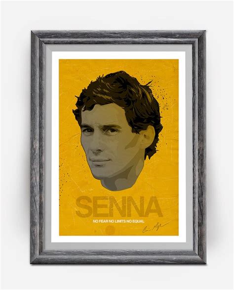 Ayrton Senna Poster Limited Edition Inspiring Art Print Etsy
