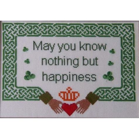 Podmínky použití pro bezplatné vzory. Celtic Obsessions Irish Claddagh Blessing Cross Stitch ...
