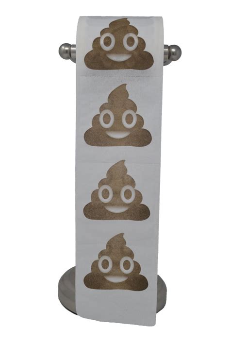 Poop Emoji Toilet Paper Tissue Prank Joke Gag T Etsy