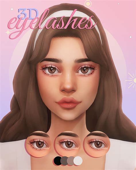 3d Eyelashes ｡part 2 Miiko On Patreon Sims Sims 4 Cc Eyes The