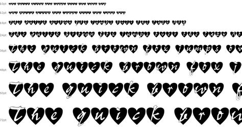 All Hearts Font By Jonathan Smith Fontriver