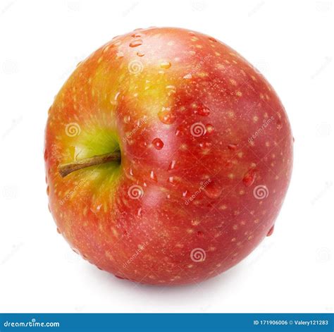 Fresh Red Apple Isolated On White Background Stock Photo Image Of