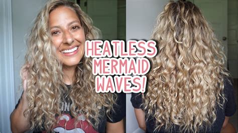 My Go To Heatless Mermaid Beach Waves Short Medium And Long Hair Youtube