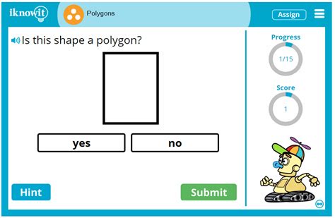 Interactive Math Lesson Polygons