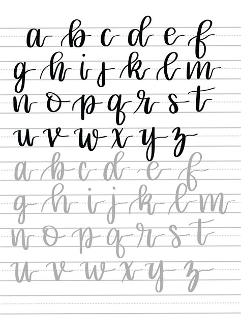 Exibindo Connecting E 5 Lettering Guide Hand Lettering Worksheet