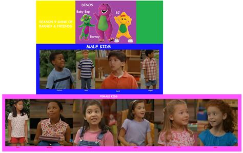 Image The Season 9 Gang Of Barney And Friendspng Custom Time Warner