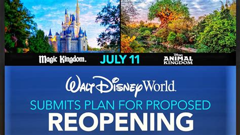 Disney World Reopening Date Set Youtube