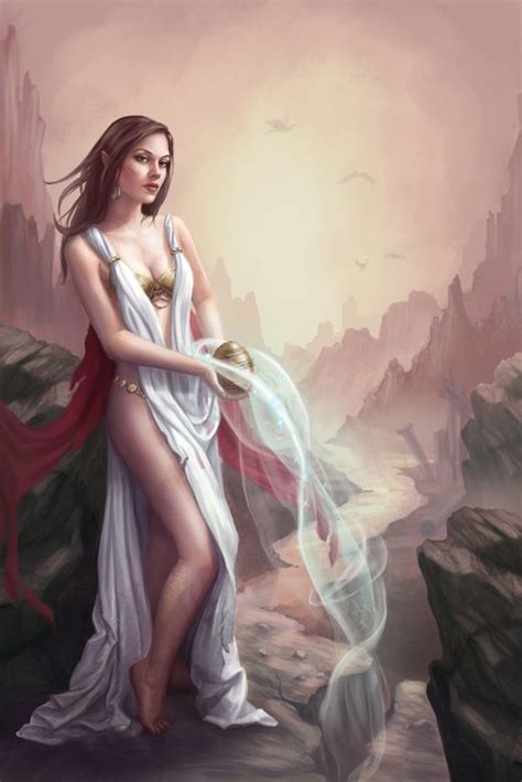 Goddess Commission By Lithriel Digital Painting Fantasy Images Fantasy Girl