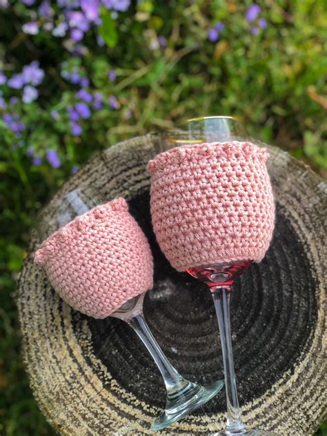 Crochet Wine Glass Cozy Pattern Crochet Pattern Wine Cozy Wine Etsy