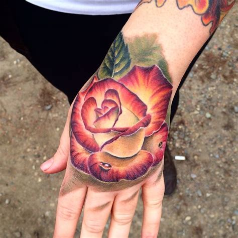 Beautiful Amazing Hand Tattoo By Liz Venom From Bombshell Tattoo In