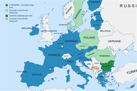 Countries In Europe That Use The Euro In 2024 Complete List