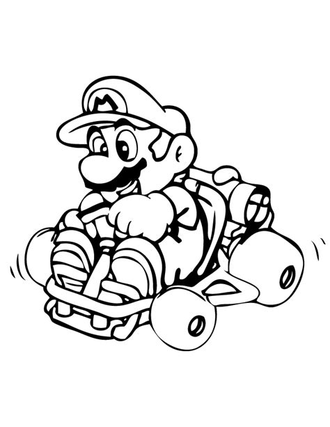 Mario kart 8 deluxe guide. Go Kart Coloring Pages - Coloring Home