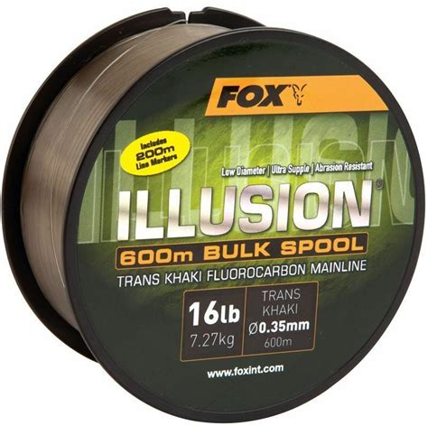 Fox Illusion Trans Khaki Fluorocarbon Mainline NEW Carp Fishing CML EBay
