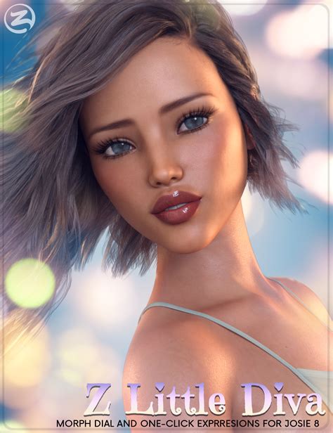 z little diva dialable and one click expressions for teen josie 8 daz 3d