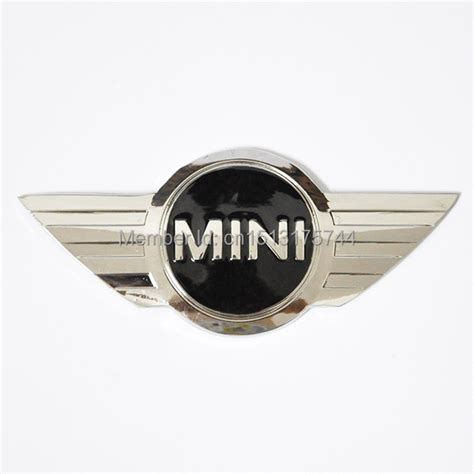 Mini Cooper Badge Logo Mini Emblem Front Bonnet Hood Black Metal