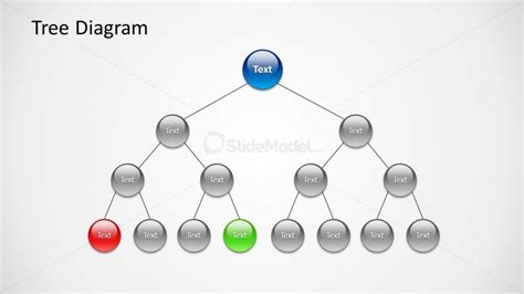 4 Levels Tree Diagram Design For Powerpoint Slidemodel