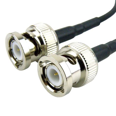 Bnc Male To Bnc Male Cable Rg 174 Coax In 12 Inch