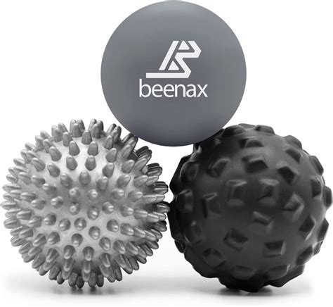 Beenax Massage Ball Set Of 3 Perfect For Deep Tissue Muscle Recovery Trigger Point