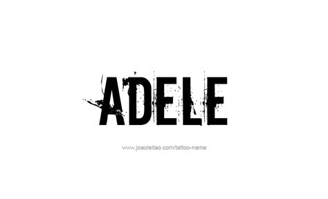 Adele Name Tattoo Designs