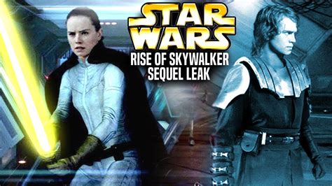 the rise of skywalker sequel leak is shocking star wars explained youtube
