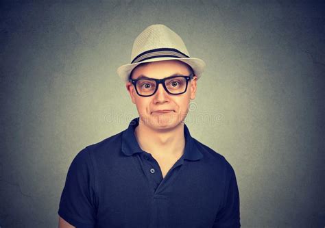 Funny Man In Glasses Making Grimace Stock Image Image Of Cool