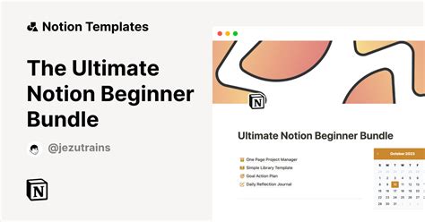 The Ultimate Beginner Bundle By Jezu Notion Template