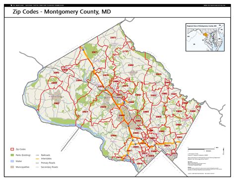 Zip Code Map Montgomery County Map