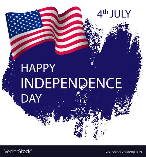 Happy Independence Day July 4th Royalty Free Vector Image