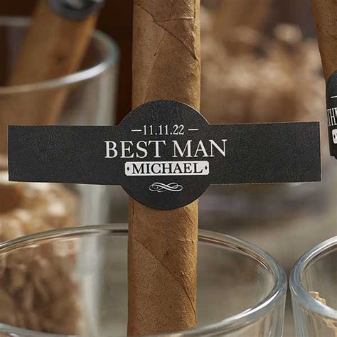 Groomsman Personalized Cigar Labels
