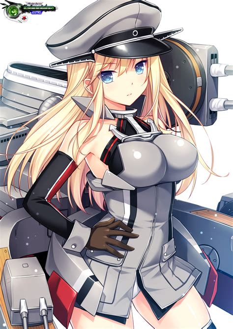 Kantai Collection Bismarck Kawaiiii Render 2vers