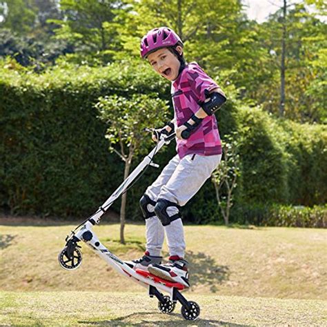 Y Flicker Scooter For Kids Ages 5 8 3 Level Adjustable Height Swing
