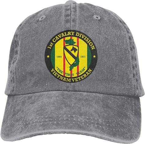 1st Cavalry Division Vietnam Veteran Vintage Denim Baseball Cap