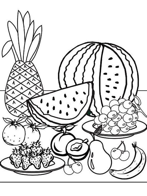 Printable can be a digital file that contain image design (at times also text messages). Printable Summer Coloring Pages | Fruit coloring pages ...