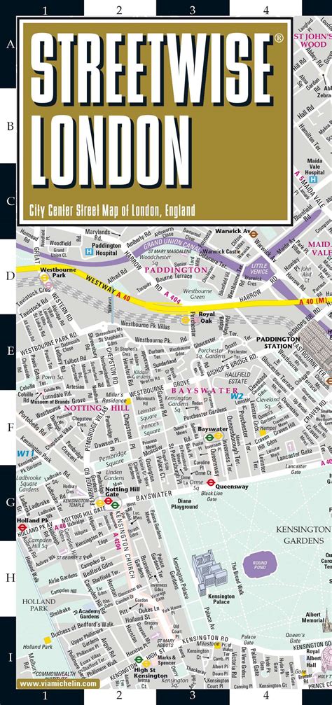 Michelin Streetwise London Map Laminated City Center Street Map Of