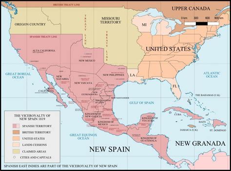 México Mapa De 1821 México 1821 Mapa América Central América