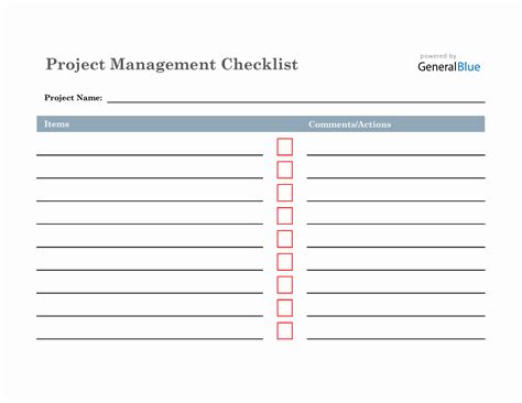 Free Excel Checklist Templates