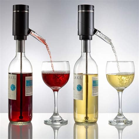 Ivation Electric Wine Aerator And Dispenser Rechargeable Automatic Wine Pourer With Touch