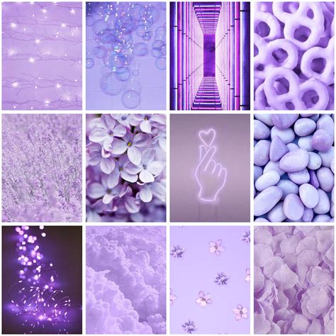 Light Purple Aesthetic Wallpaper Collage Fruitgulf