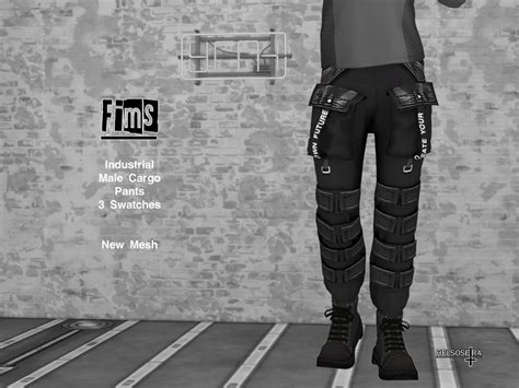 The Sims Resource Fims Industrial Cargo Pants Male Update 1512